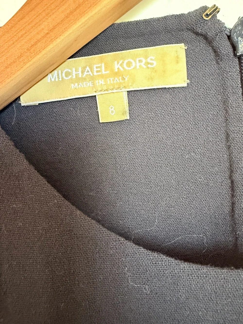Michael Kors Black Sleeveless Fit-and-Flare Mini Dress Size 8